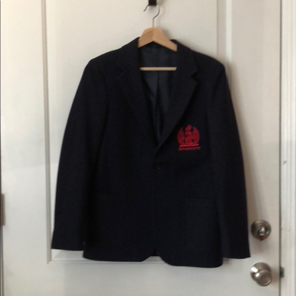Navy and Red Bramcote Blazer